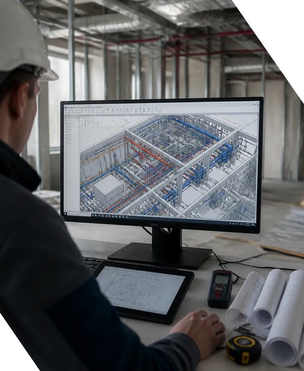 Создание BIM модели инженерных сетей для объектов в Тейково